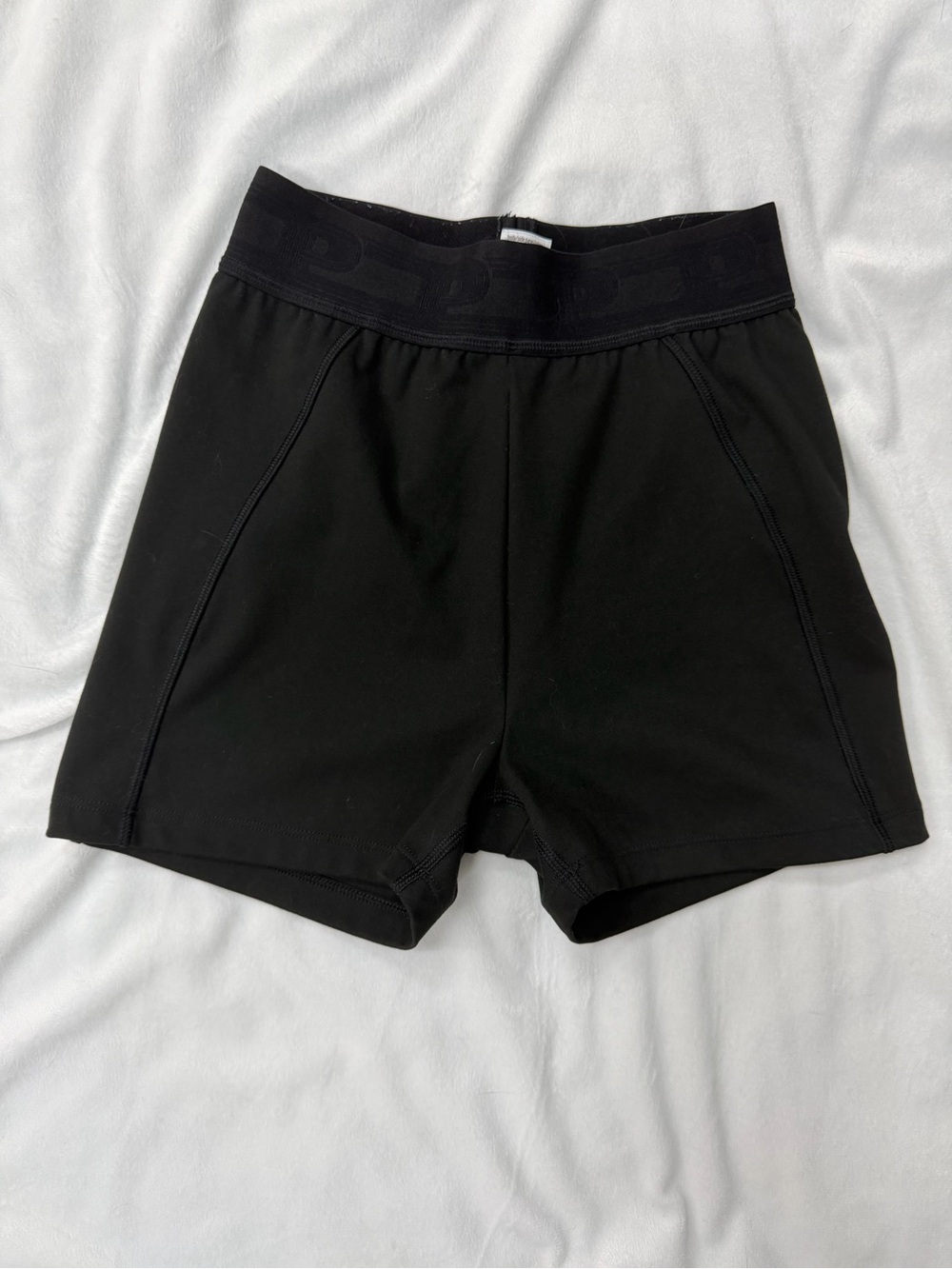 PINK Victoria's Secret Women’s Small Black High-Rise Bike Shorts w/ Waistband 3”